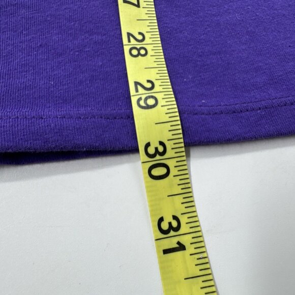 Nike Lakers 23 LeBron James T Shirt Tee Mens 2XL Purple NBA Dri-Fit Basketball - Picture 8 of 11